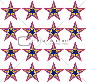 Seamless pattern with a stars