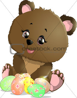 beautiful Easter bear