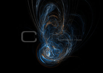 Blue fractal. Abstract background element