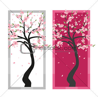 Vector tree sakura