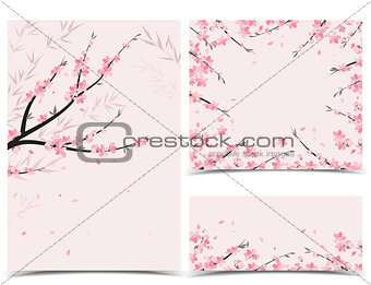 Sakura branch decoration