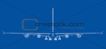Passenger aircraft blueprint