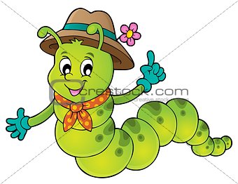 Happy caterpillar theme image 1