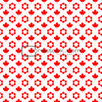 Canadian seamless background, vector illustration.