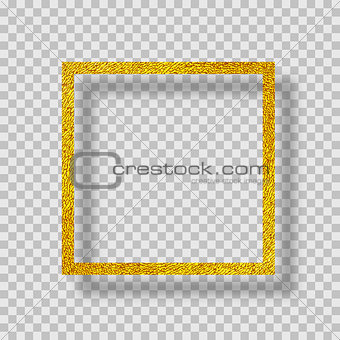golden frame with shadow