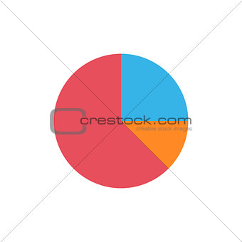 Pie chart flat icon