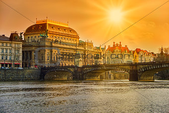 The National Theater in Prague.