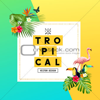 Tropical Summer Background Design