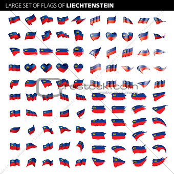 liechtenstein flag, vector illustration