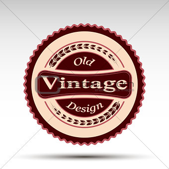The vector emblem.Vintage design