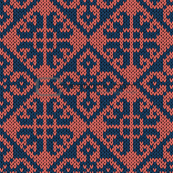 Seamless orient ethnic knitted pattern