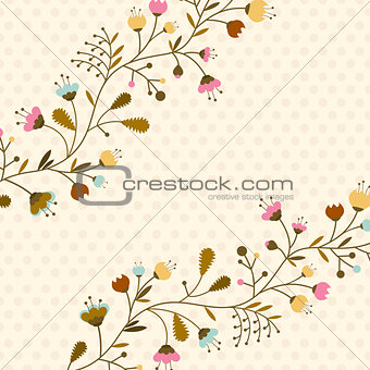 flowers set isolated on white background