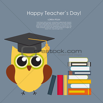 Happy teachers day concept background Vector Illustration EPS10