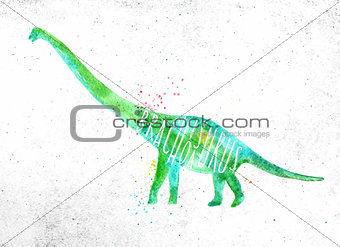 Dynosaur brachiosaurus vivid