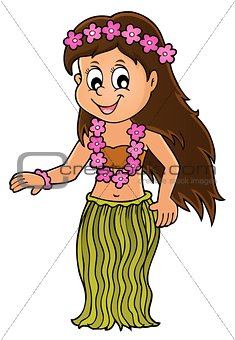 Hawaiian theme dancer image 1