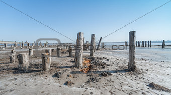 Drying Lake near Odessa, Ukraine