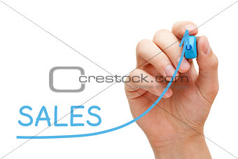Sales Increase Graph Concept
