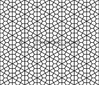 Seamless geometric pattern in style Kumiko