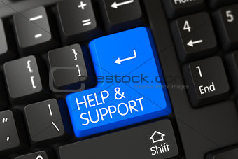 Keyboard with Blue Keypad - Help and Support.
