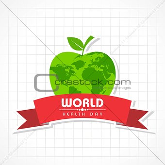Vector illustration of World Health Day Greeting