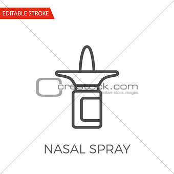 Nasal Spray Vector Icon