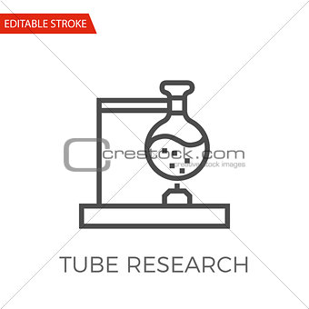 Tube Research Vector Icon