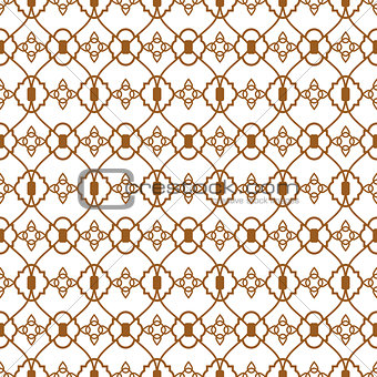 Ligature pattern gold seamless vector line style.
