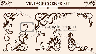 Vintage corner set