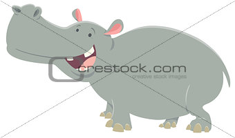cartoon hippopotamus animal character
