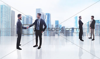 Business handshake. Concept of teamwork and partnership