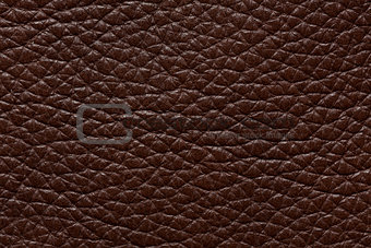 Expensive leather texture in saturated brown colour.