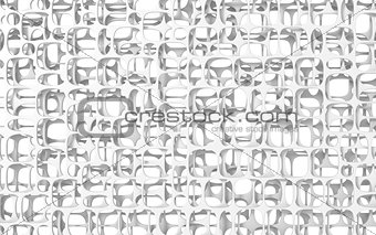 White abstract organic background. 3D