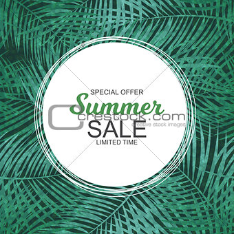 Summer Sale concept. Vector Illustration
