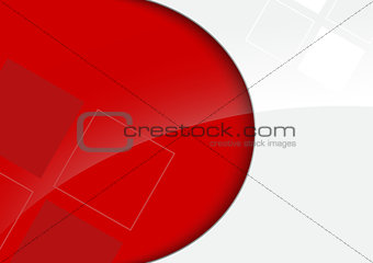 Red and White Glossy Background with Decorative Squares