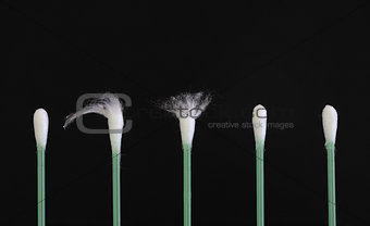 Green cotton swabs - dare to be different
