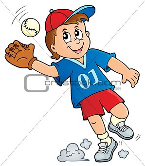 Baseball player theme image 1