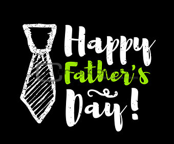 Happy father's day lettering congratulations. Vector