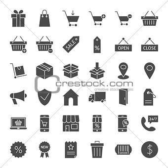 Commerce Solid Web Icons