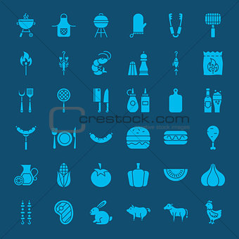 Barbecue Solid Web Icons