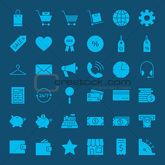 Online Shopping Solid Web Icons
