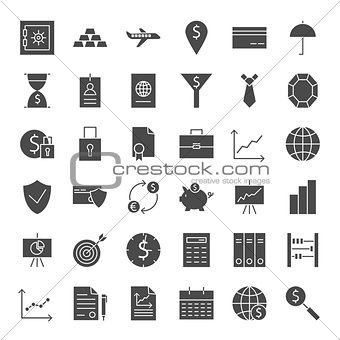 Money Banking Solid Web Icons