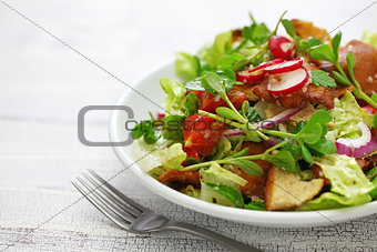 fattoush salad, Lebanese cuisine