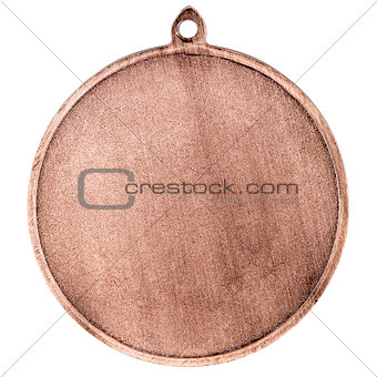 Blank bronze medal