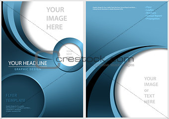 Blue Front and Back Flyer Template