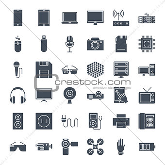 Gadgets Solid Web Icons