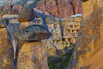 Fairy houses stone cliffs