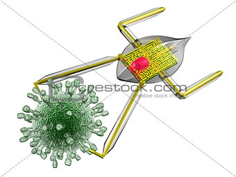 Nanobot and virus isolated