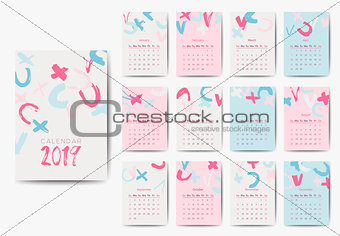 The 2018 calendar template