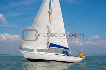 Sailing Boat Yacht at Sea