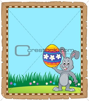 Parchment with Easter bunny topic 3
